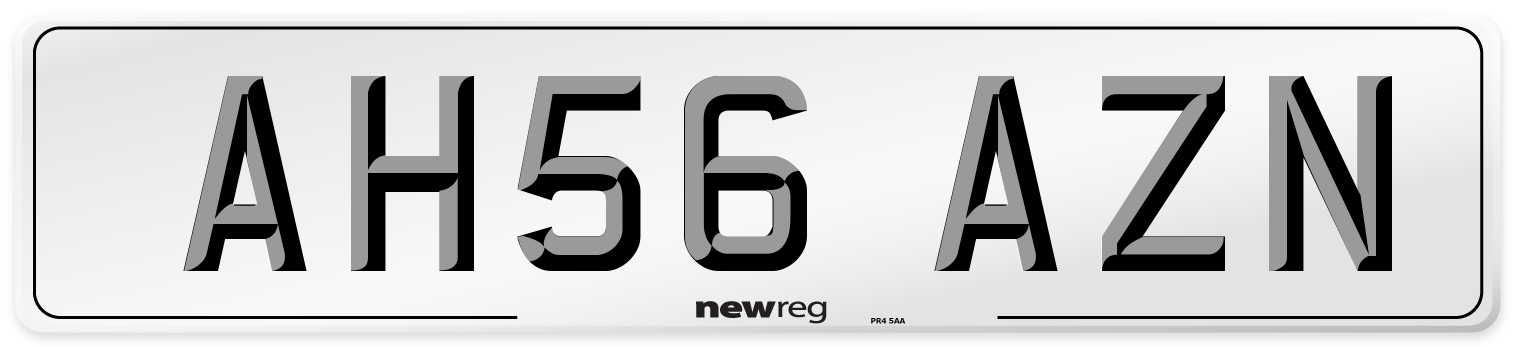 AH56 AZN Number Plate from New Reg
